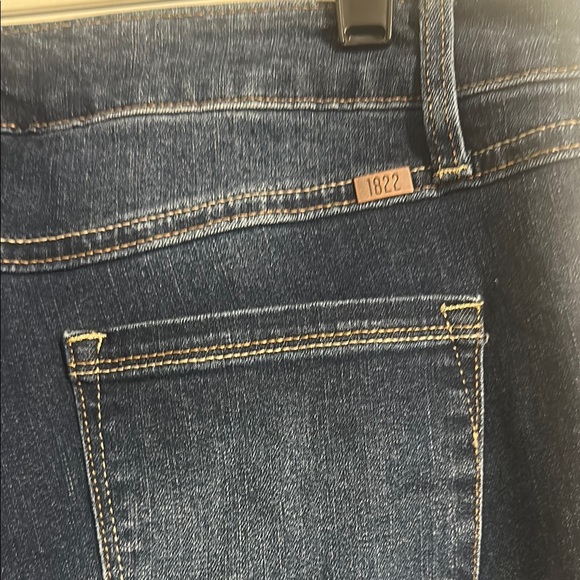 1822 Denim Flare Wide Leg Blue Jeans - Picture 6 of 7